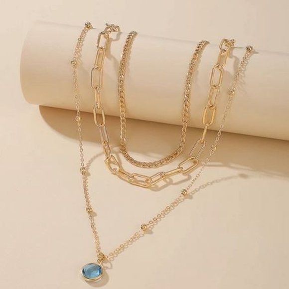 Water Drop Pendant Necklace - Picture 2 of 2